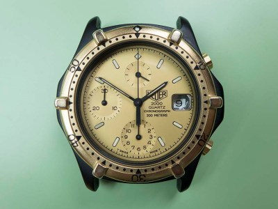 Heuer 266.006-1 quartz with Dubios-Depraz 2000 chronograph module